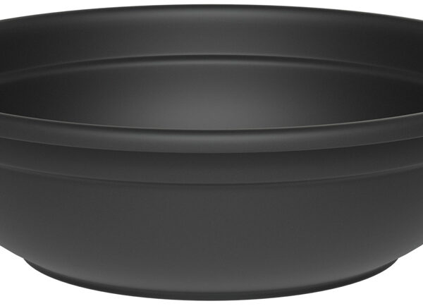 Plantenbak 'Ebla', diameter 200 mm, antracietkleur.