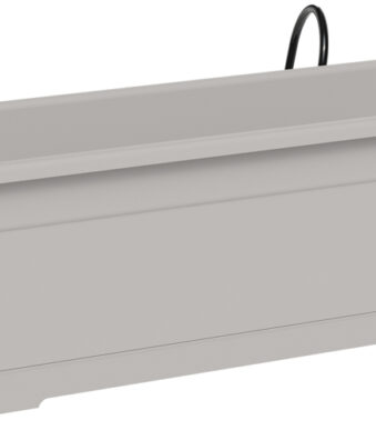 Bloembakset 'Birka', incl. houder, wit