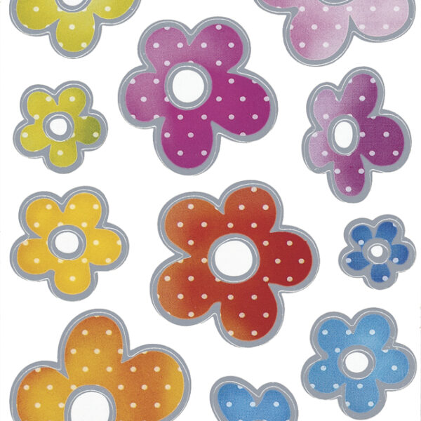 Herdenkingssticker 'Zilveren Bloemen'