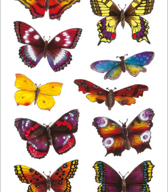 Herma Stickers Vlinders, met glitters