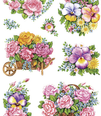 Herma stickervellen decoratie 'Nostalgische bloempotten'