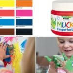 Vingerverf 'Mucki', roze, 150 ml