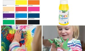 Vingerkrijt 'MUCKI', zwart, 750 ml