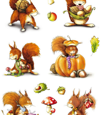 Herma Decoratiesticker 'Eekhoorntje'