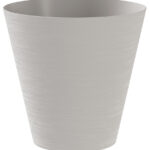 Plantenbak 'Hoop', diameter: 160 mm, wolkengrijze kleur.
