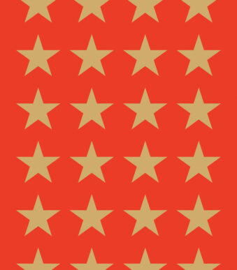 Gouden sterren decoratie-stickers van 15 mm