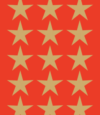 Herma Kerststickers Decor 'Sterren', 22 mm, goud