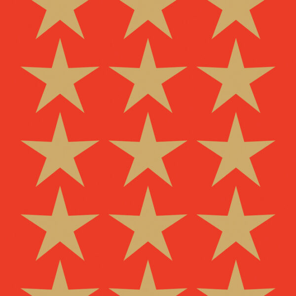 Herma Kerststickers Decor 'Sterren', 22 mm, goud