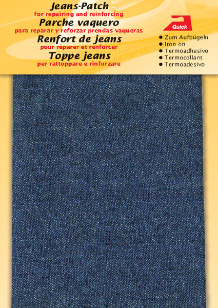 Jeansreparatielappen donkerblauw 170 x 150 mm