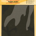 Spijkerbroek-reparatiedoek, 170 x 150 mm, militair