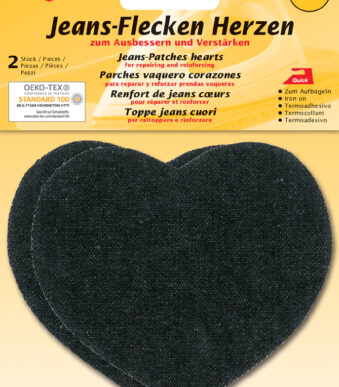 Kleiber Jeansreparatie-Patches, zwart