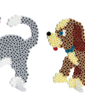 Hama kralenplankstrijkkralen midi 'Honden en kat', cadeauverpakking