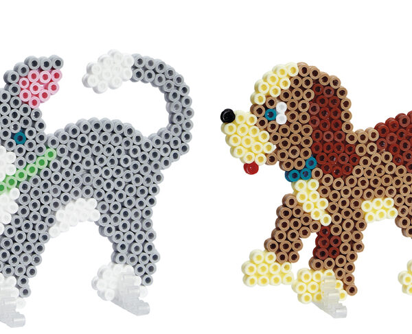 Hama kralenplankstrijkkralen midi 'Honden en kat', cadeauverpakking