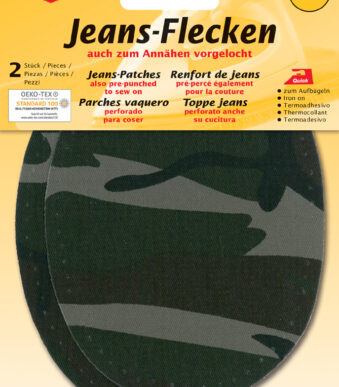 Ovale militaire jeansstrijkbadges