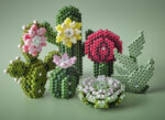 Kralenbordenset 'Vetplanten', cadeauverpakking