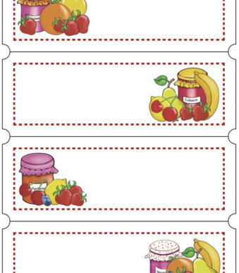 Fruitkeuzeetiketten voor huishoudelijk gebruik, 76 x 28 mm