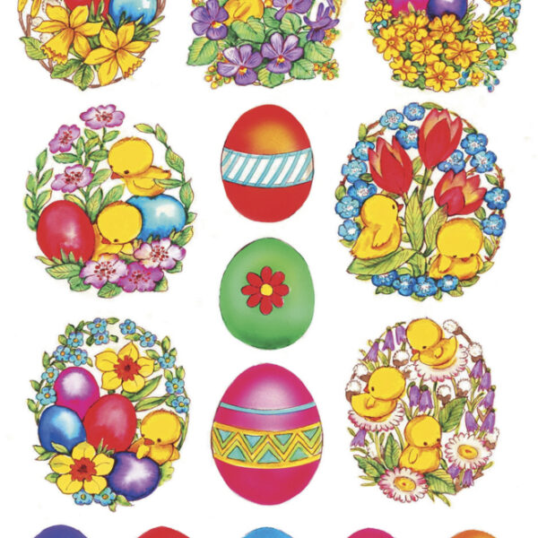 Herma lentestickers klassiek 'bloemen & kuikens'