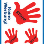 Waarschuwingsetiketten 'Stop - Geen reclame'