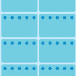 Diepvrieslabels, 26 x 40 mm, blauw, zelfklevend