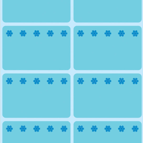 Diepvrieslabels, 26 x 40 mm, blauw, zelfklevend