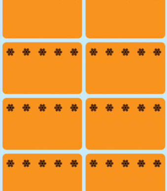 Herma vriesbestendige etiketten, 26 x 40 mm, felsinaasappel