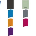 Klassiek notitieboek 170x220 mm, geruit, pastelblauw