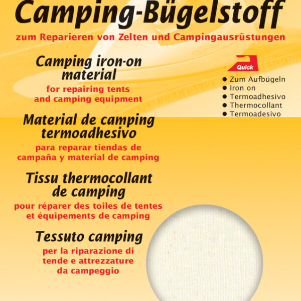 Snelle campingvouwdoek, rauw wit, 340 x 120 mm