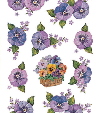 Herma Stickers Decor 'Viooltjeskopjes'