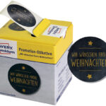 Avery Promotieetiketten 'Kerst', zwart