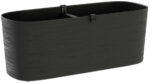 Bloembak 'Paros', breedte: 500 mm, zwart.
