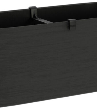 Bloembak 'Paros', breedte: 500 mm, zwart.