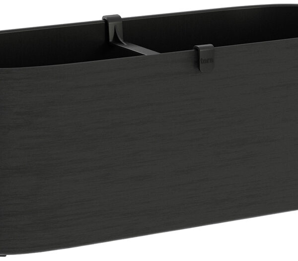 Bloembak 'Paros', breedte: 500 mm, zwart.