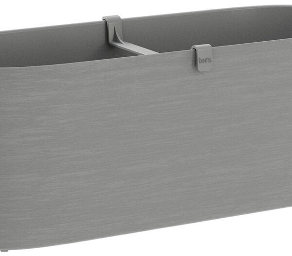 Bloembak 'Paros', breedte: 500 mm, lichtgrijs.