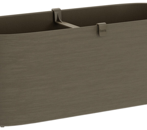 Bloembak 'Paros', breedte: 500 mm, zandkleur.