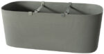 Plantenbak 'Kos', breedte: 780 mm, grijswolkig.