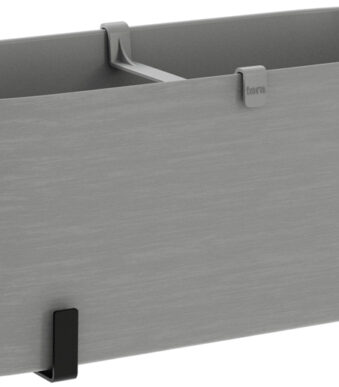 Terrabloembakkenset 'Paros', incl. houder, mistig grijs