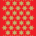 Gouden kerststerren stickers 14 mm