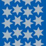 Herma kerststerren-stickers decor, 21 mm, zilver