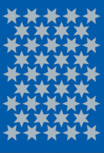 Herma Kerststickers Decoratie 'Sterren', 14 mm, zilver