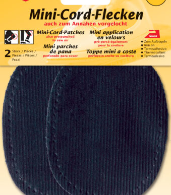 Kleibeer Mini-Koordenvlekken, 110 x 85 mm, blauw
