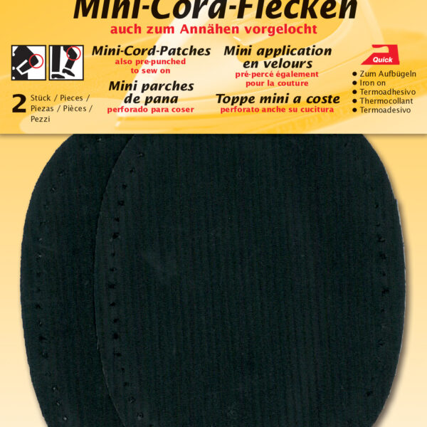 Kleefplekken mini, zwart, 110 x 85 mm