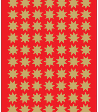 Gouden ster-stickersetjes, 10 mm