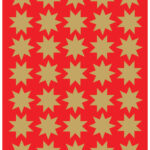 Gouden sterren decoratie-stickers van 15 mm