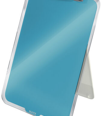 Leitz glazen memobord voor bureau, blauw.