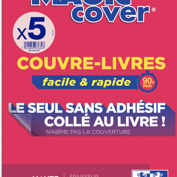 Oxford boekenbeschermers 'Magic Cover', pak van 5 vellen