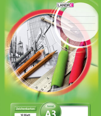 Tekenpapierblok formaat A3, 190 g/m², 10 vellen