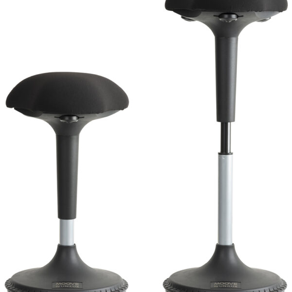 UNiLUX Zitpoef/Stahulp MOOVE, zwart