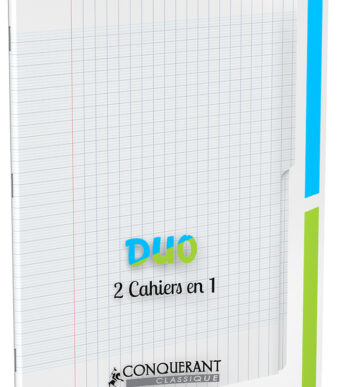 Klassieke duo-schrift, groot formaat, gelinieerd