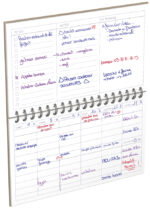 Agenda bureau-jaarplanner, ongedateerd, 240 x 140 mm
