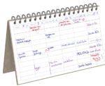 Agenda bureau-jaarplanner, ongedateerd, 240 x 140 mm